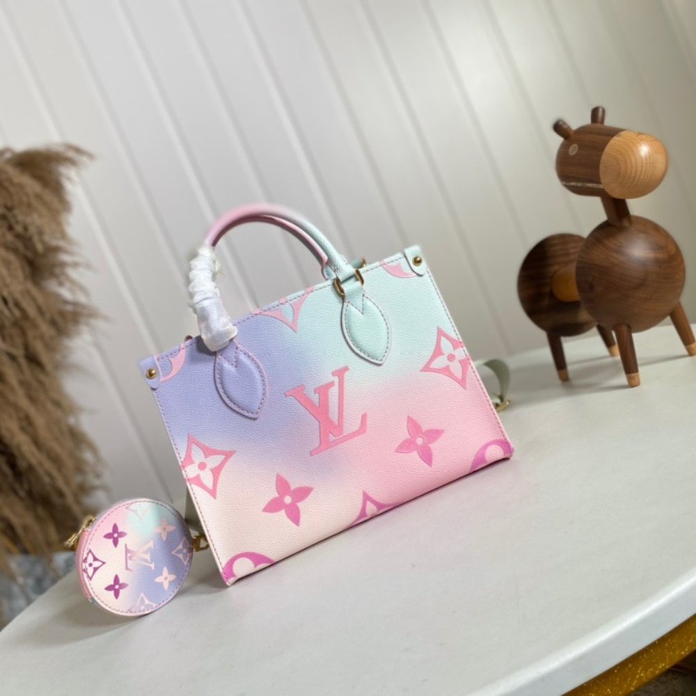 ✅Louis Vuitton ONTHEGO PM Sunrise Pastel
